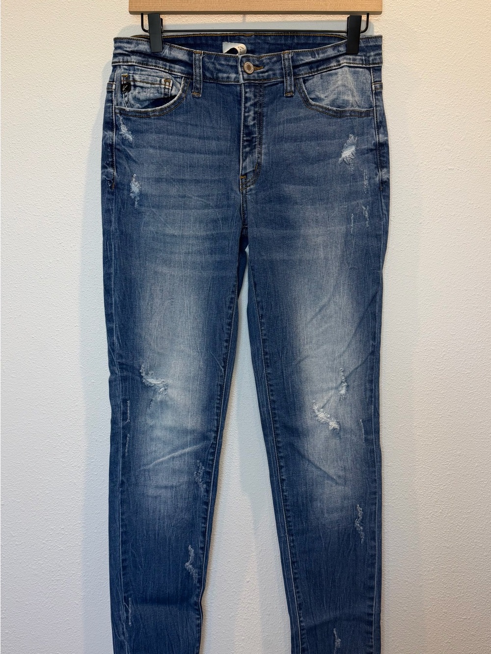 Women’s Distressed KanCan Blue Skinny Jeans Size 28